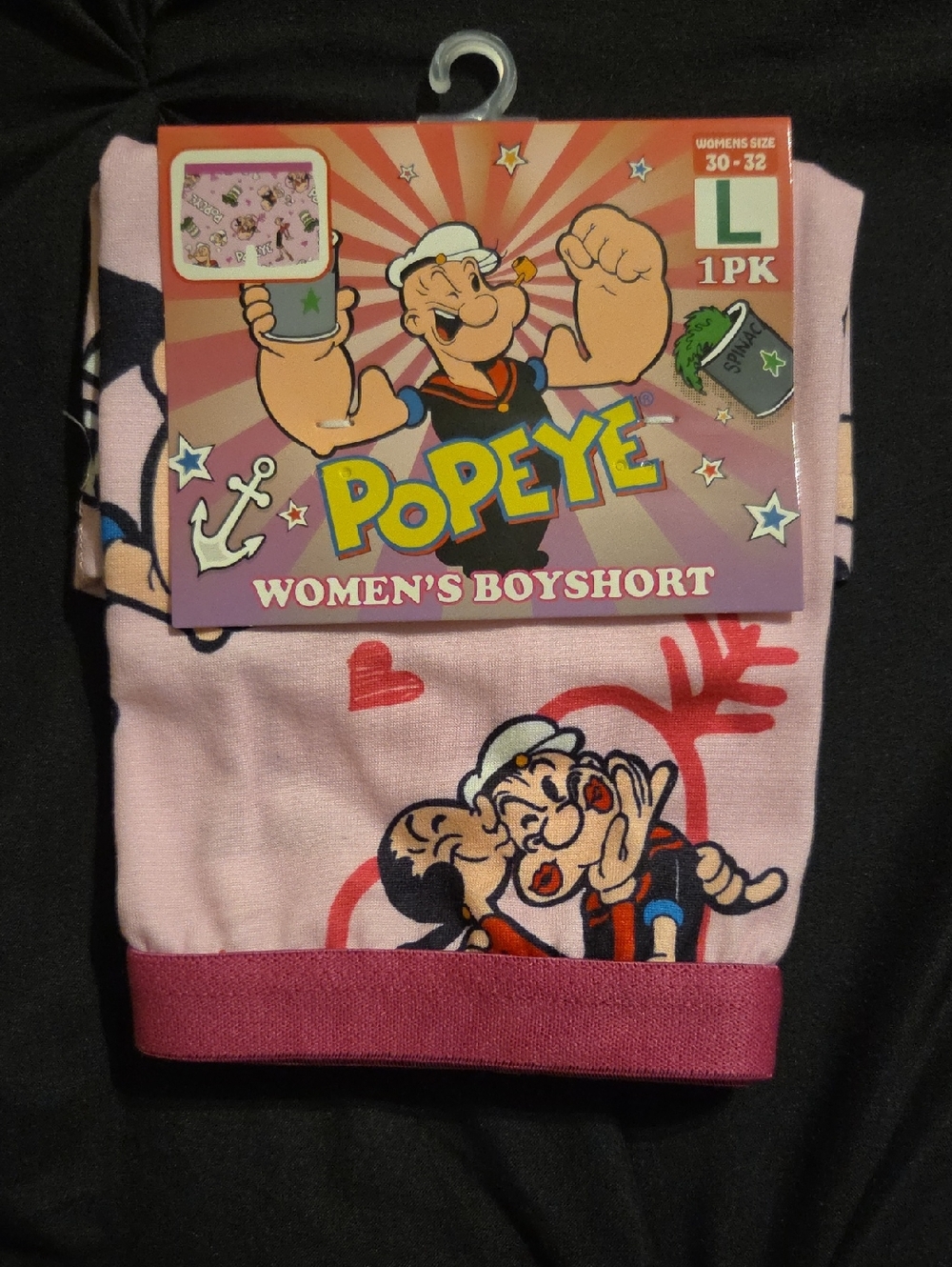 Popeye Women's Boyshort Panties - Pink